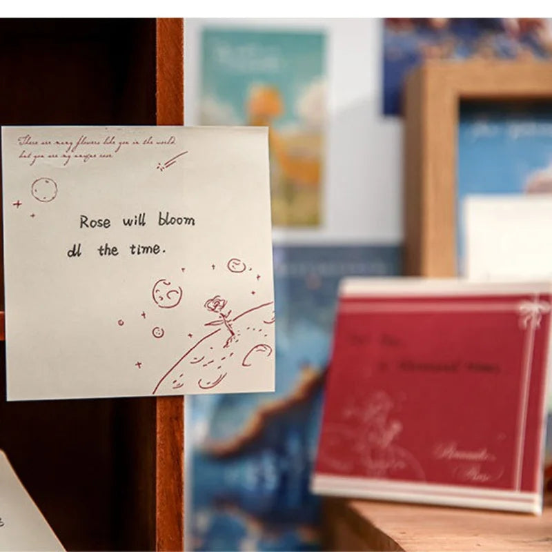 ¥ Back-to-School Essential: Le Petit Prince Sticky Notes|Artist-Designed Illustrations for Journals/Textbooks/Desk Give the Gift