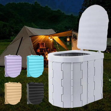 Portable Folding Camping Toilet – Wide Seat & High Load