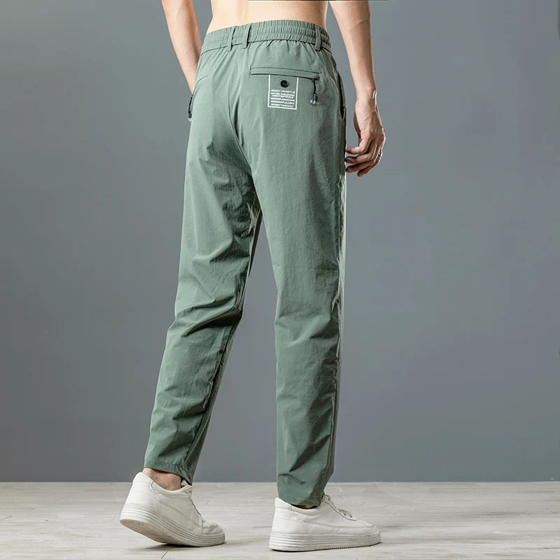 Men’s Ice Silk Stretch Business Casual Pants