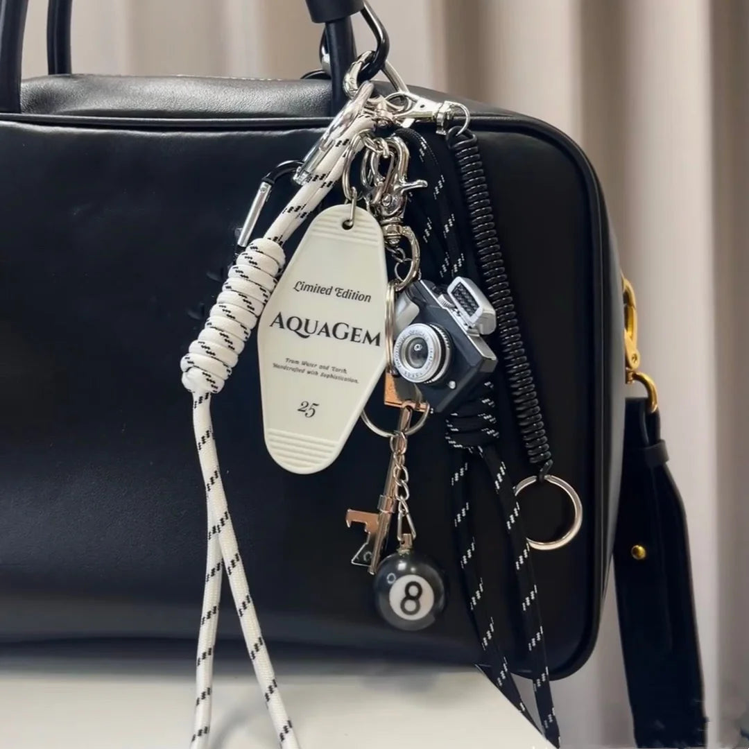 Sausage Dog Bear Keychain Braided Rope Baseball Bread Bead Pendant Mobile Bag Bag Fashion Accessories New Year Gift For Girl Kid