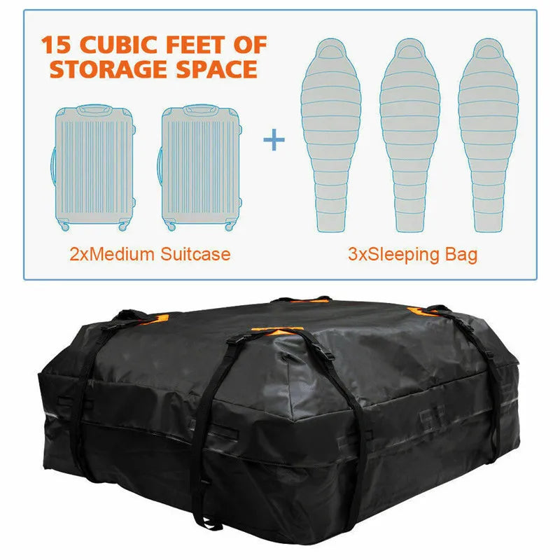 Waterproof Car Roof Cargo Bag Universal Luggage Carrier