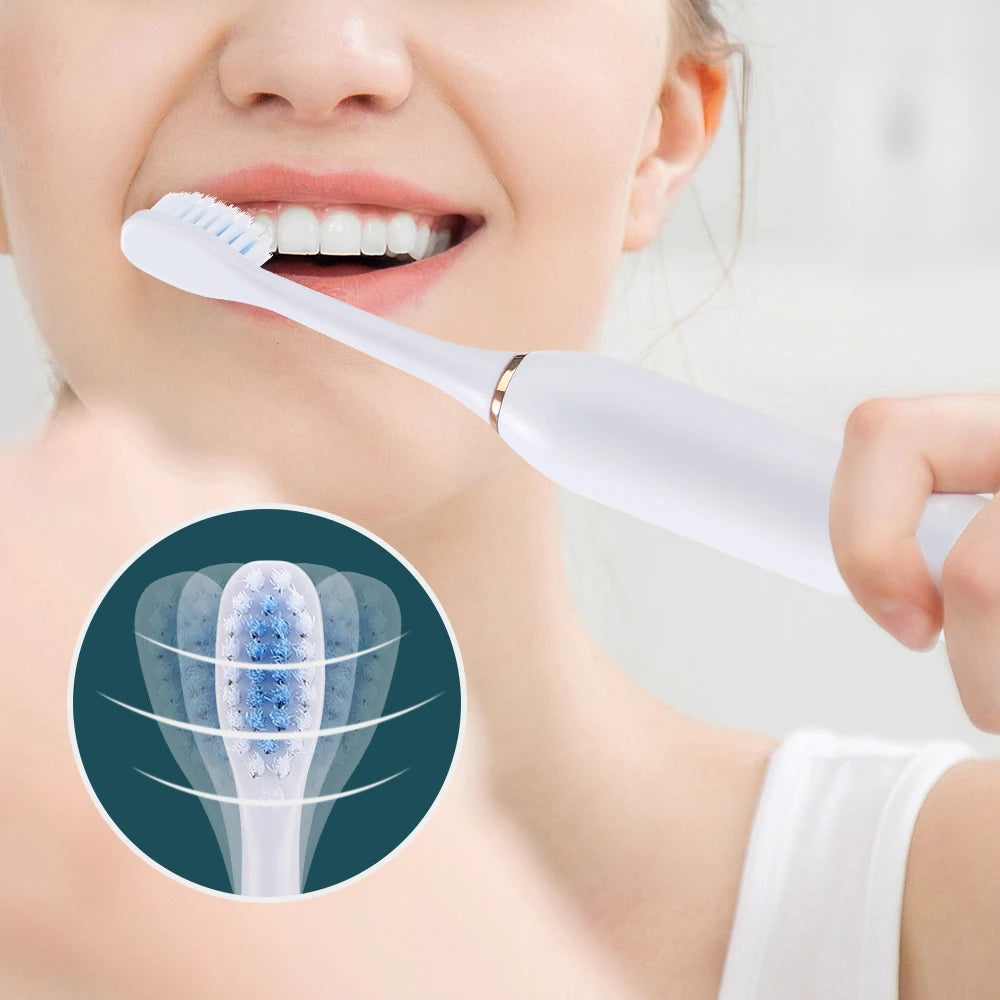 Portable Oral Irrigator Water Flosser + Electric Toothbrush Rechargeable Dental Water Jet Teeth Cleaning Whitening Oral Care Set