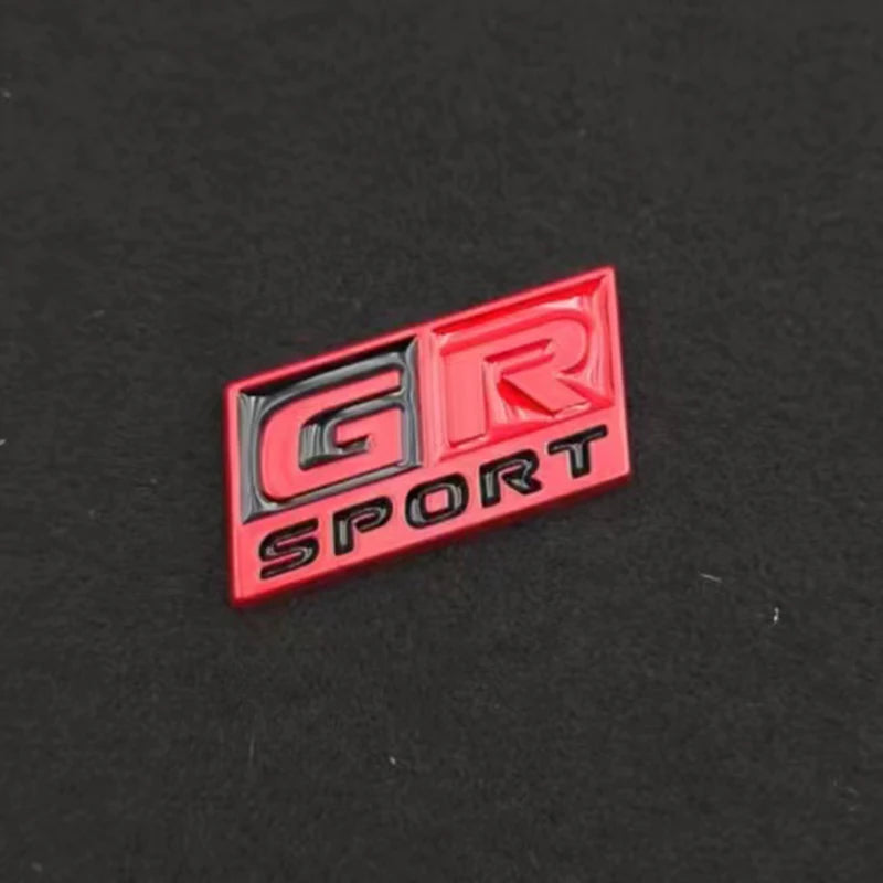 3D GR Sport Steering Wheel Metal Logo Badge Sticker