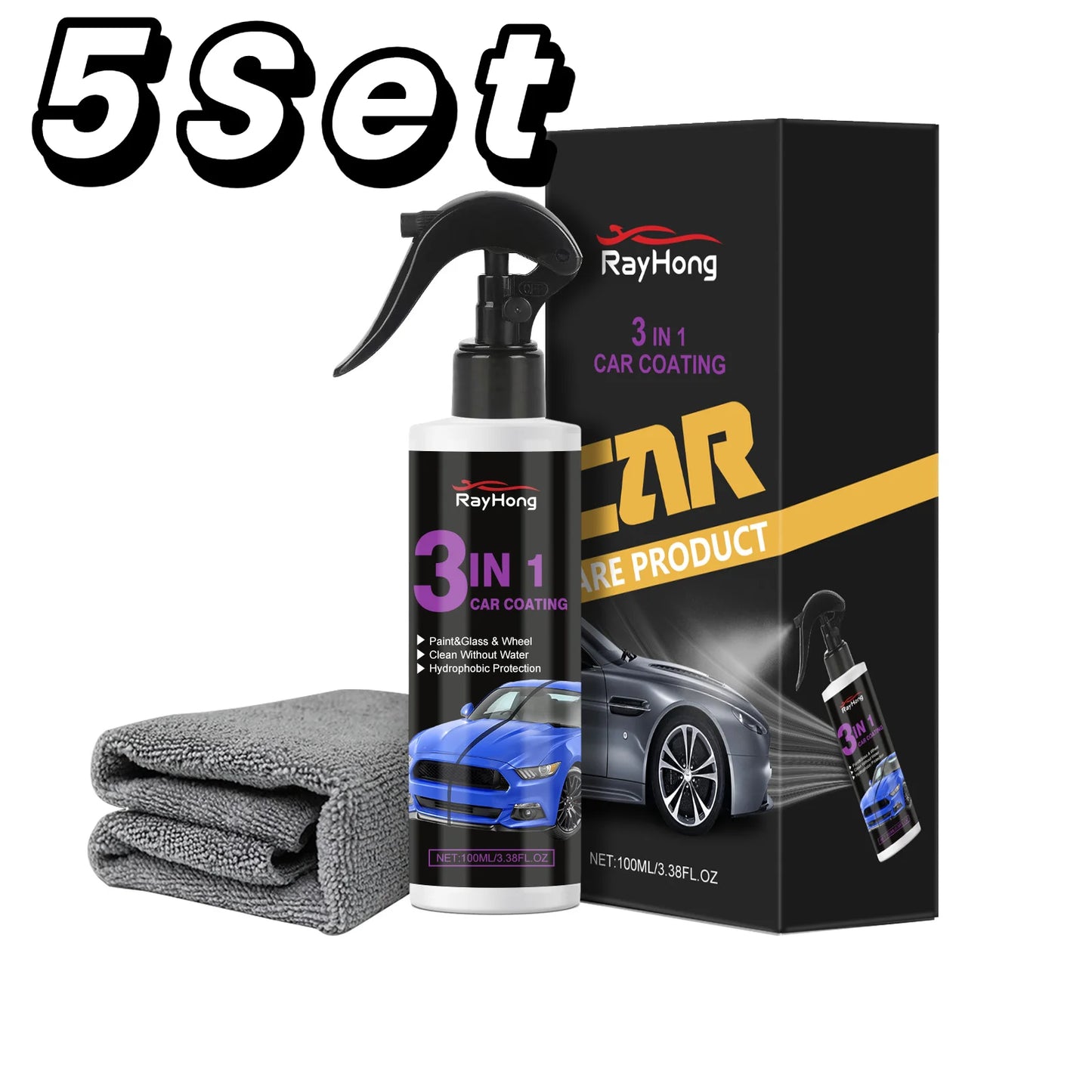 3-in-1 Car Ceramic Coating Liquid Crystal – High Protection