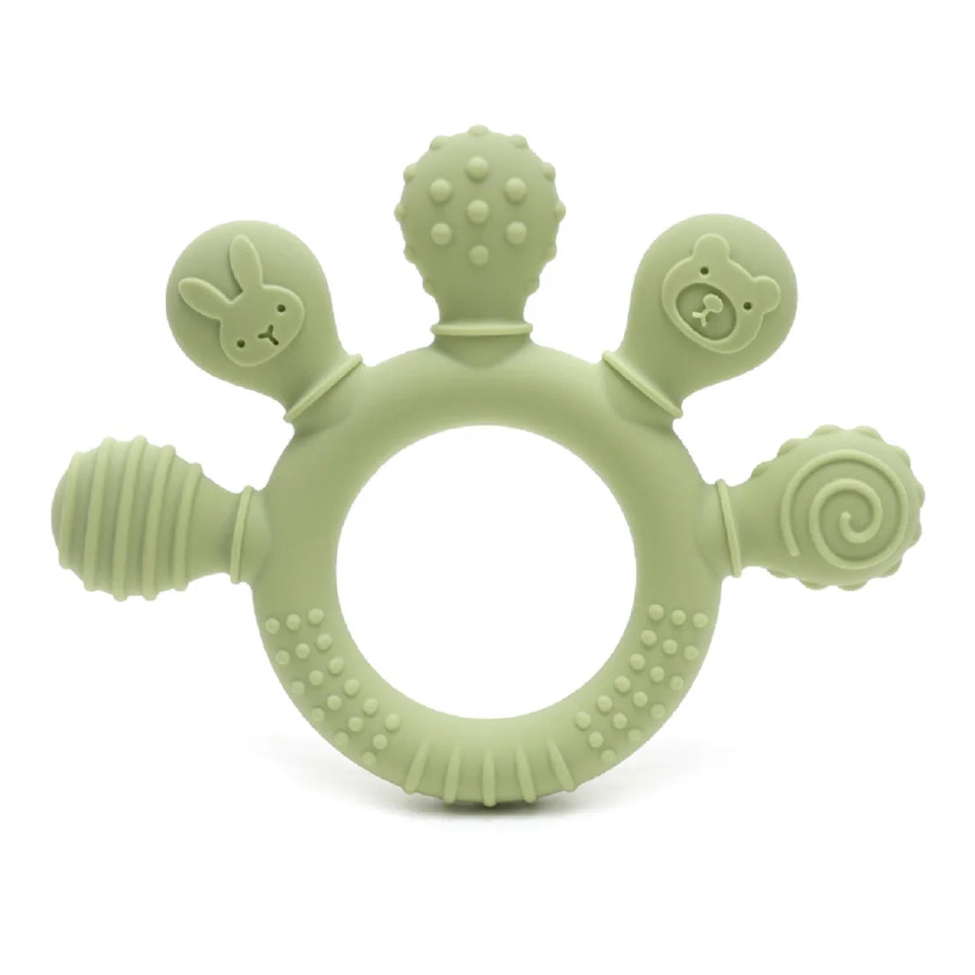 Erduo Silicone Baby Teether – Safe Sensory Chew Toy