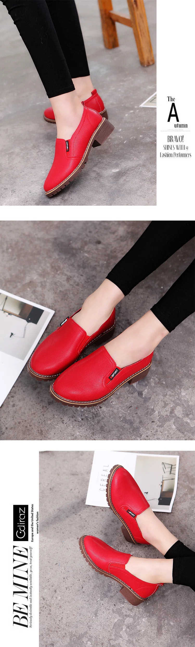Summer Footwear for Woman Flat Solid Color Oxford Shoes