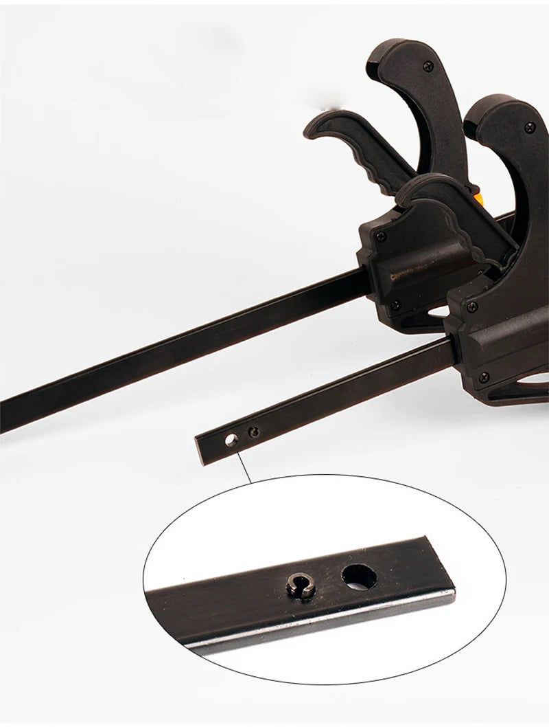 2pcs 4-Inch F Clamp Clips – Quick Ratchet Release Tool Kit