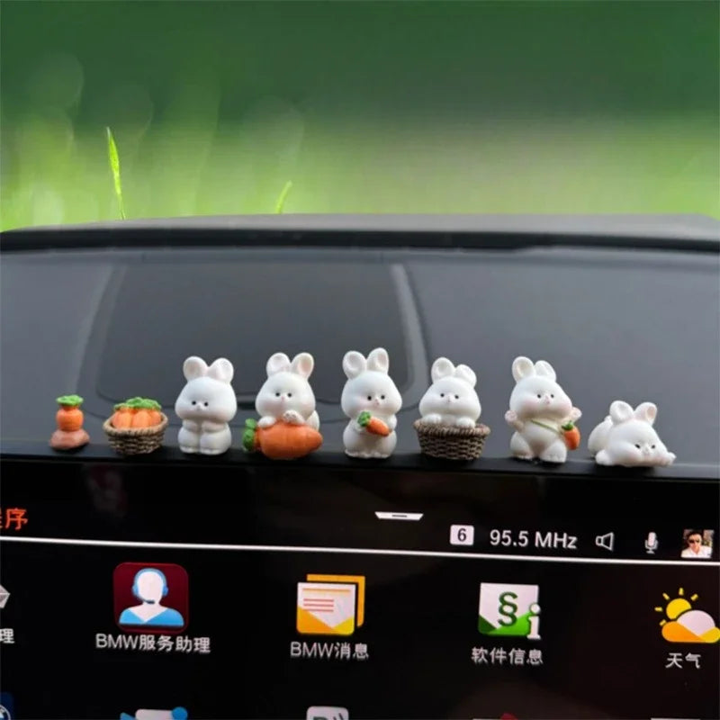 Cute Bunny Car Interior Accessory Console Decoration