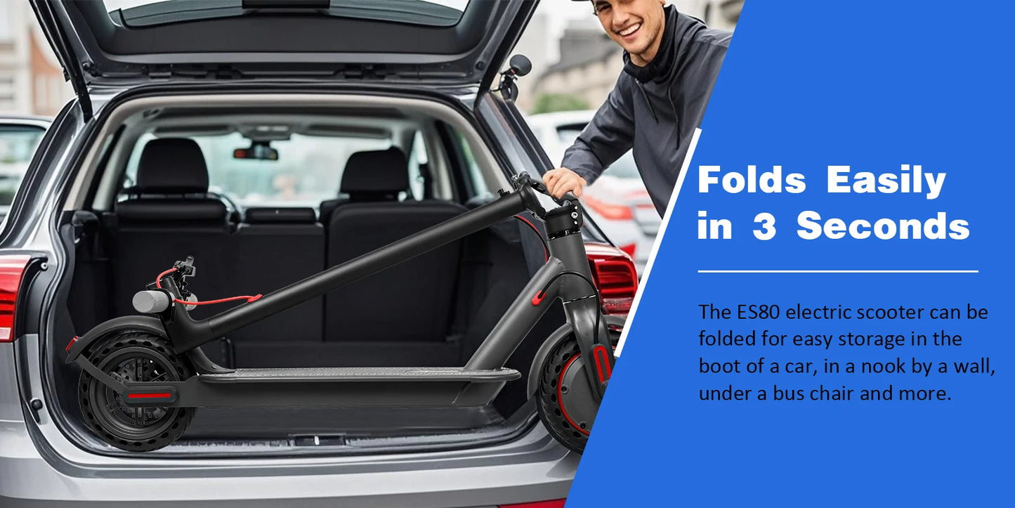 ES80/M365 X1 Electric Scooter – 36V 500W 35KM Range