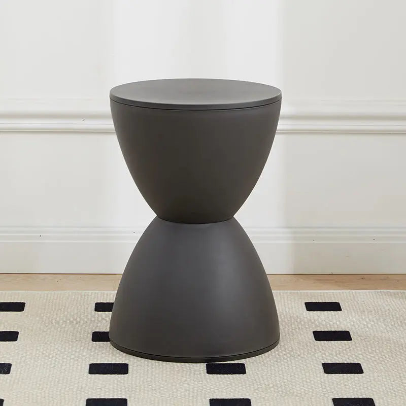 Nordic Round Ottoman Pouf – Living Room Coffee Side Table