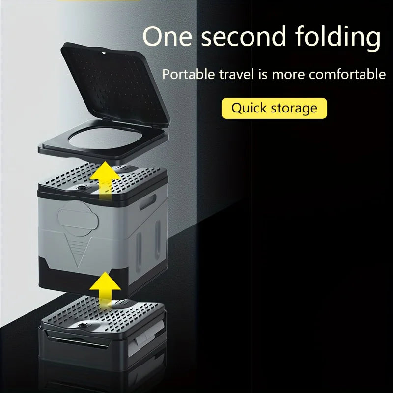 Portable Outdoor Camping Toilet – Foldable Car & Travel Toilet