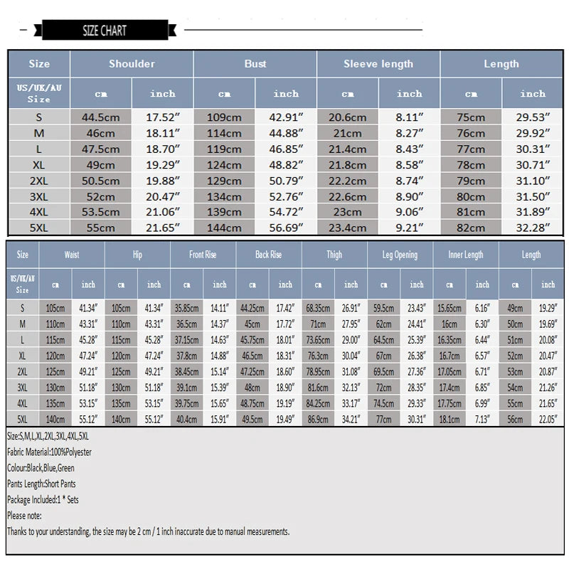 Men’s Striped Two-Piece Set
