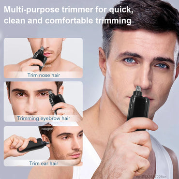 Portable Nose & Ear Hair Trimmer – Rechargeable Groomer
