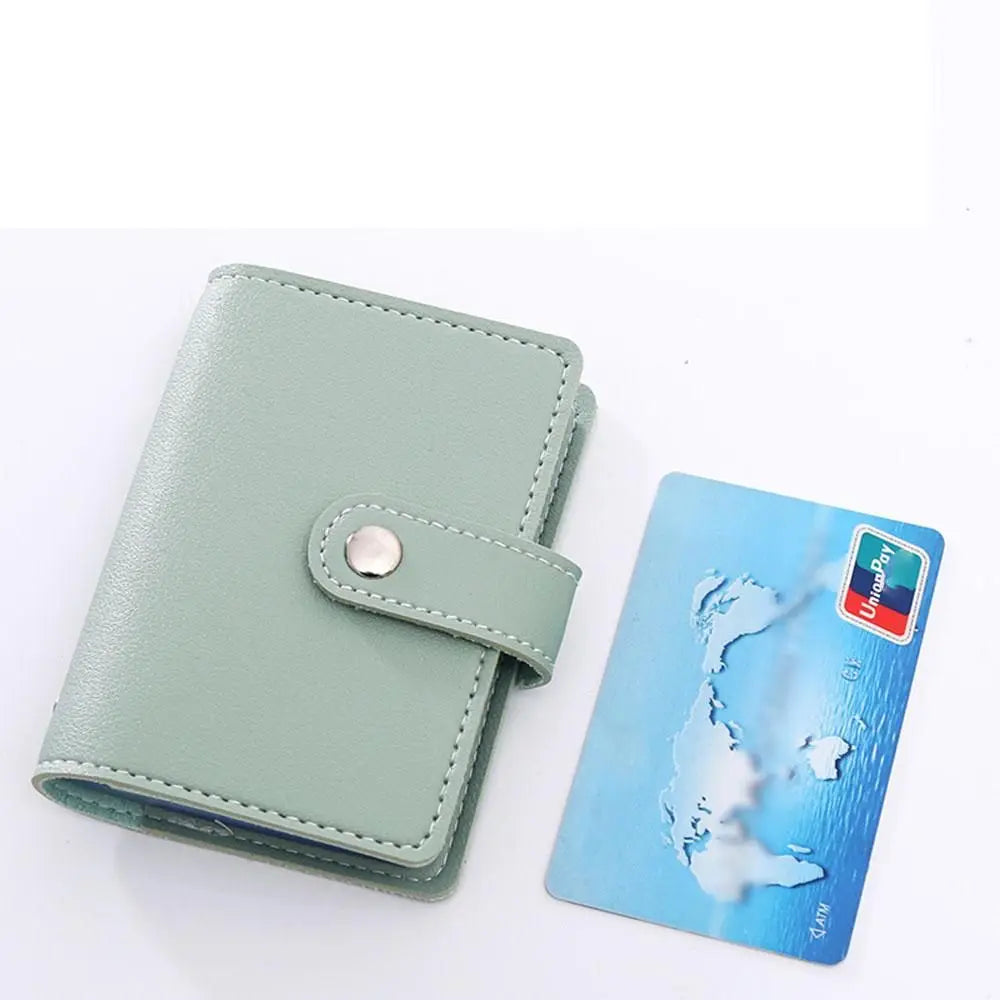 PU Leather Card Holder Wallet – 26 Slots RFID Blocking