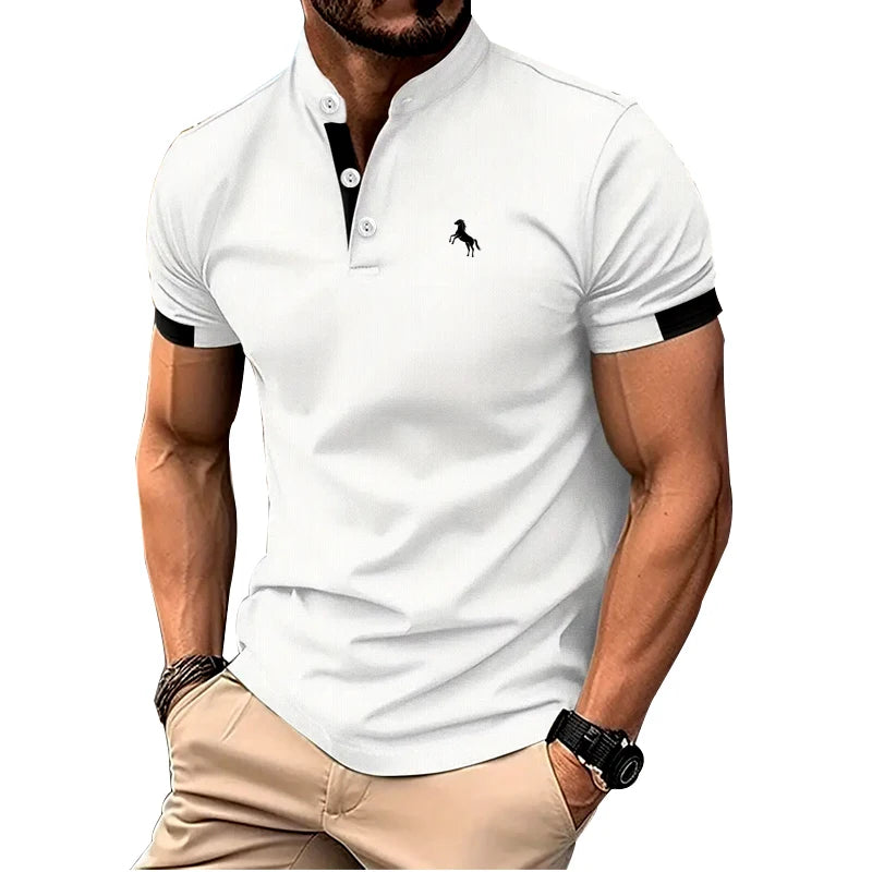 Men’s Slim Fit Polo Shirt Short Sleeve Casual