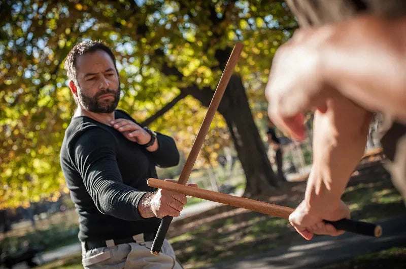 Wushu Stick Self-defense Solid Wood Stick 50cm Philippine Short Stick Emergency Short Stick Escape Tool High-quality Wood