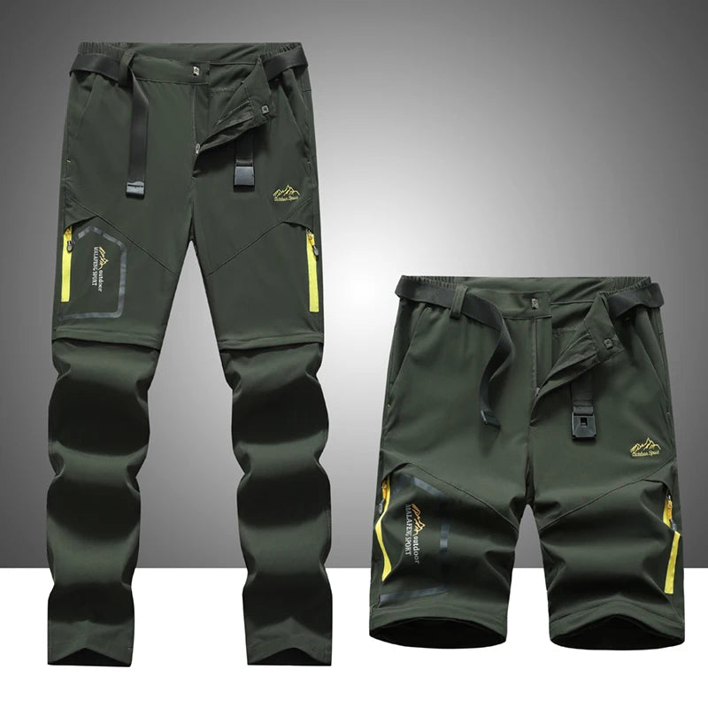 Men’s Outdoor Cargo Pants – Waterproof Detachable Hiking Wear