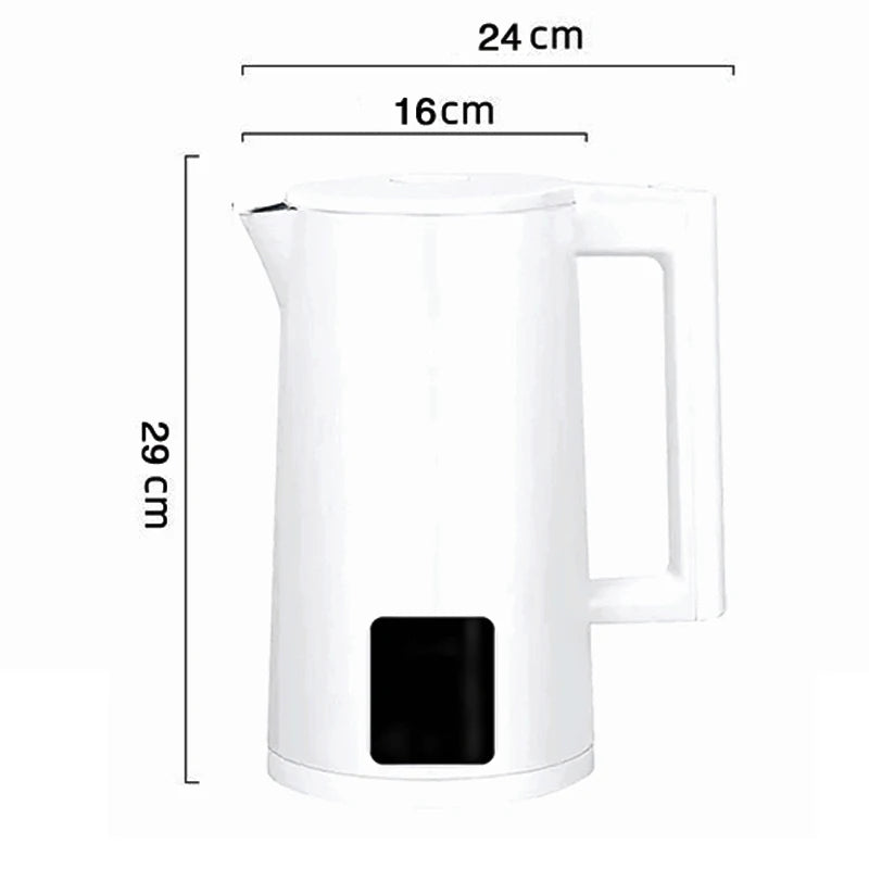 1500W 3L LED Digital Display Stainless Steel Kettle
