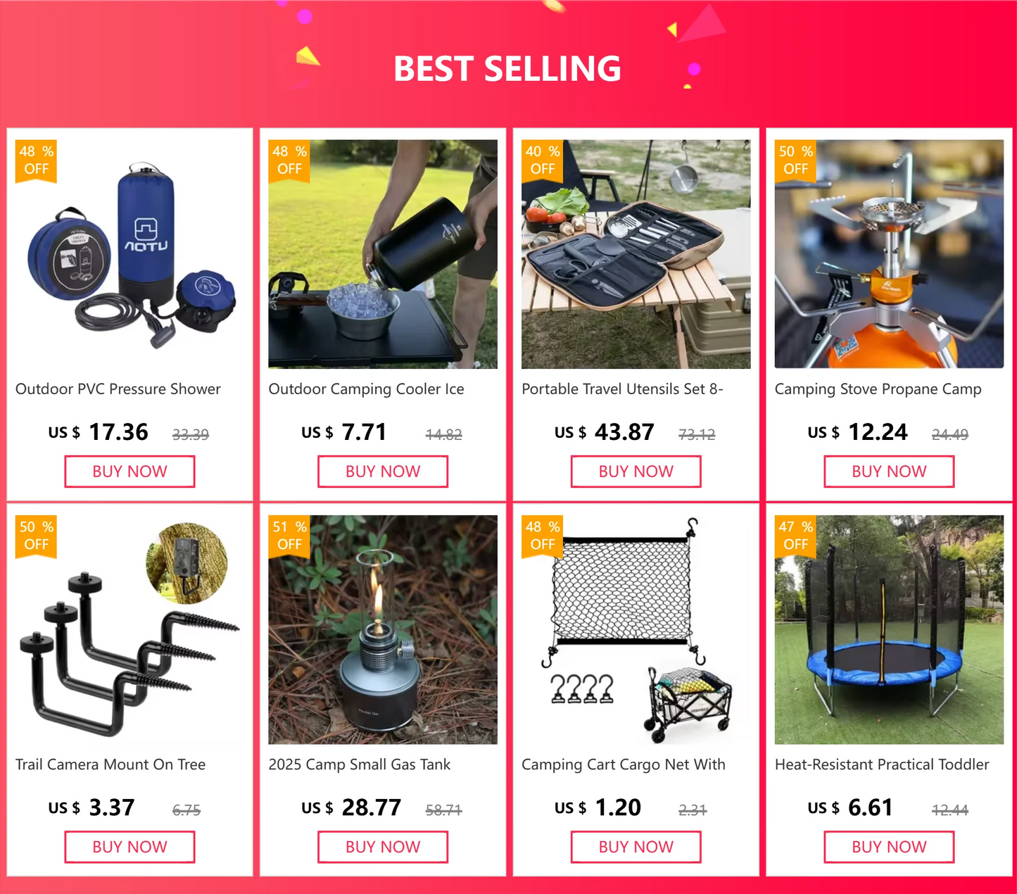 Camping Trash Can Folding Portable Bin with Zipper Lid