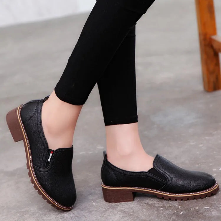 Summer Footwear for Woman Flat Solid Color Oxford Shoes