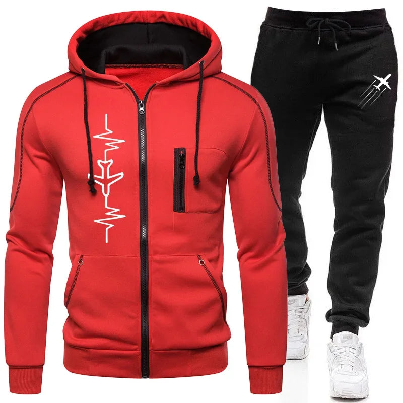 Autumn Winter Tracksuit – Hoodie & Jogger Pants Set