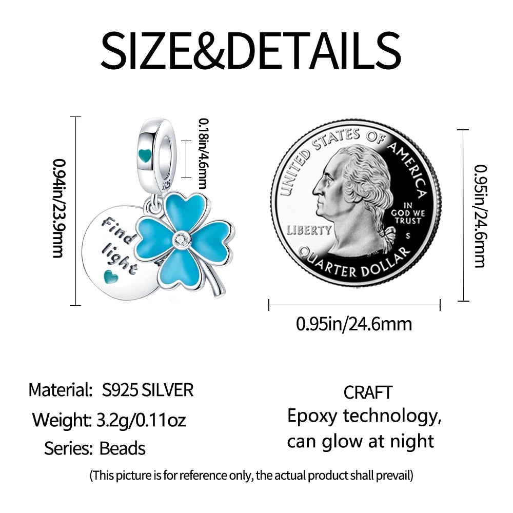 925 Sterling Silver Colorful Koi Pendant Beads Lucky Charm for DIY Bracelets