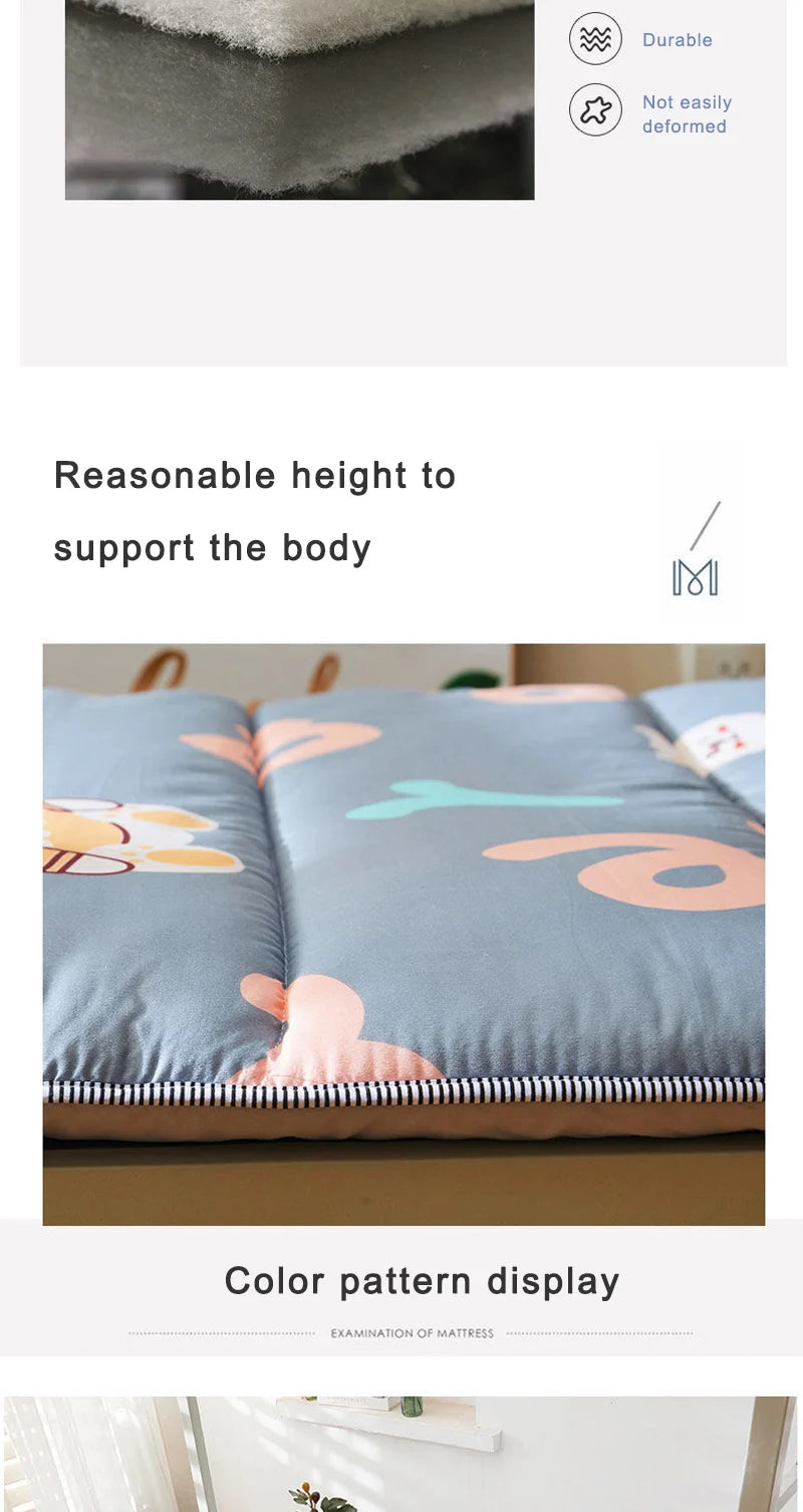 Foldable Double Mattress for Floor & Bedroom Use