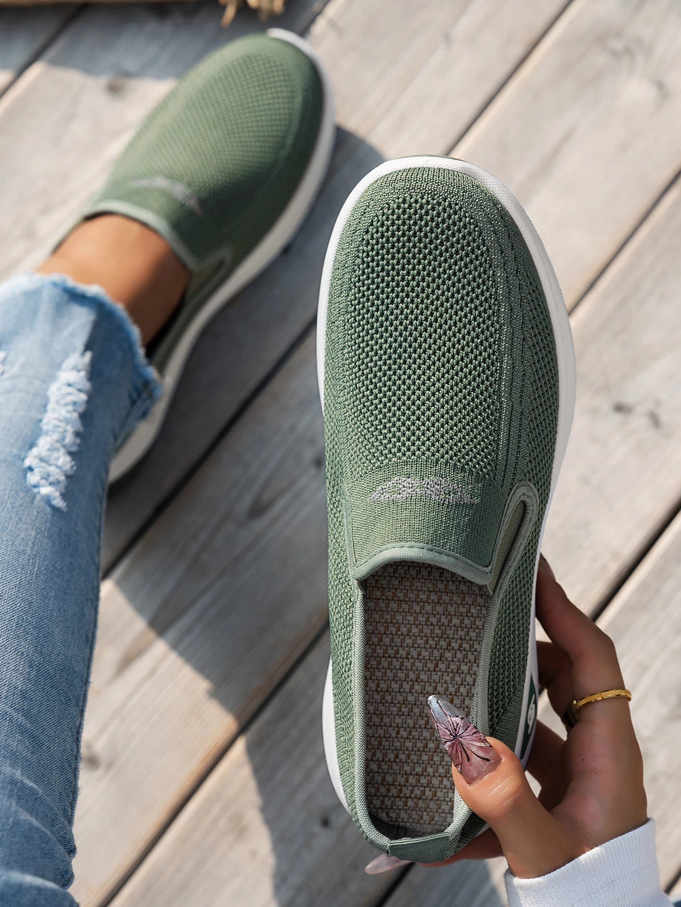 women's shoes, solid color soft women's single shoes