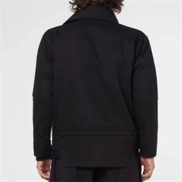 Custom Men’s Stand-Up Collar Jacket – Original Design