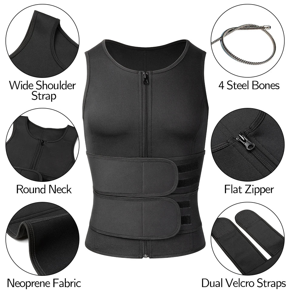 Men’s Waist Vest Slimming Shaper Tank