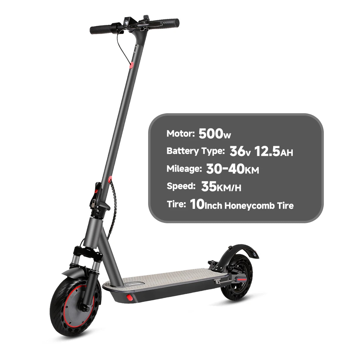 350W Adult Electric Scooter – 36V 30km Long Range