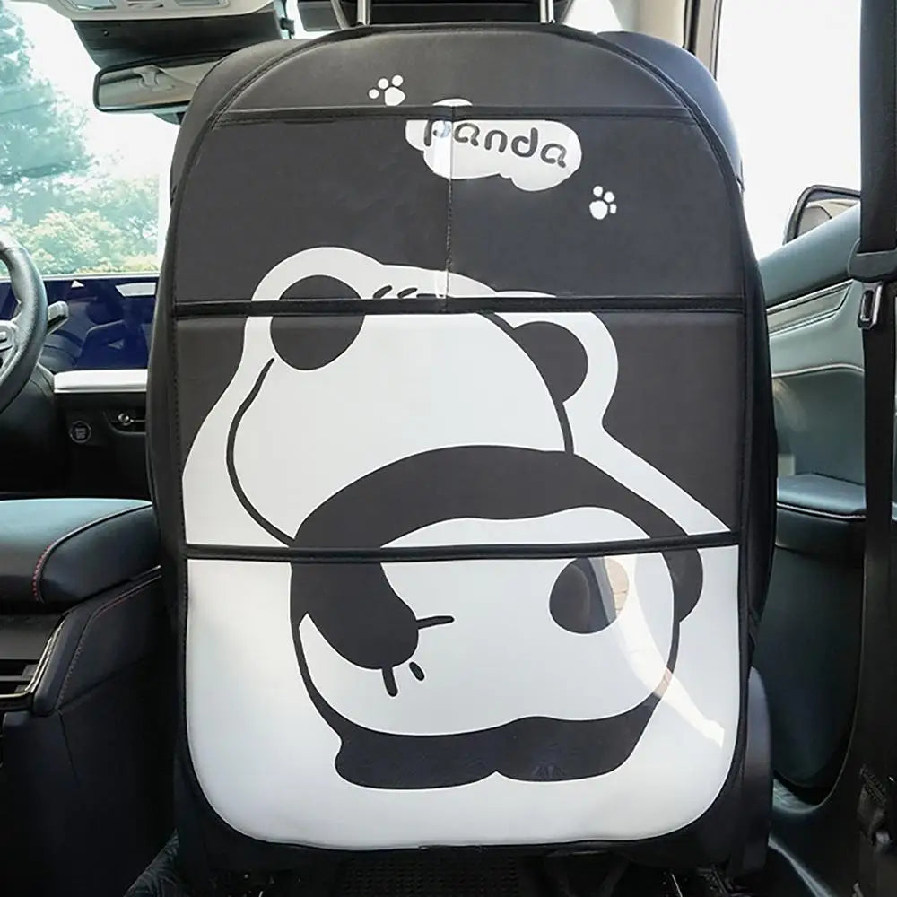 Leather Car Seat Back Protector Kids Kick Mat Cover