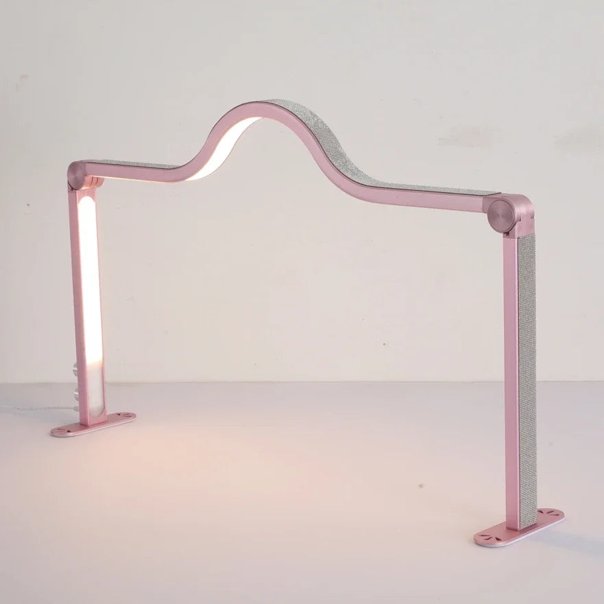 48W Half Moon LED Nail Lamp – Foldable Beauty Desk Light