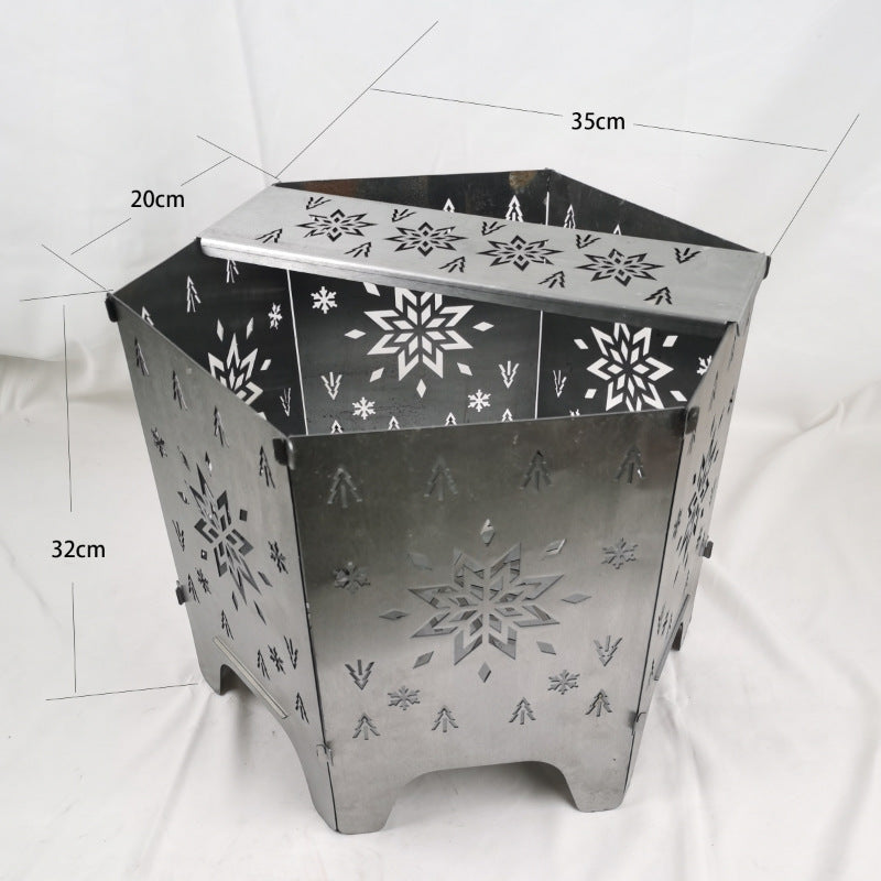 Camping Firewood Stove Portable Outdoor Campfire Table