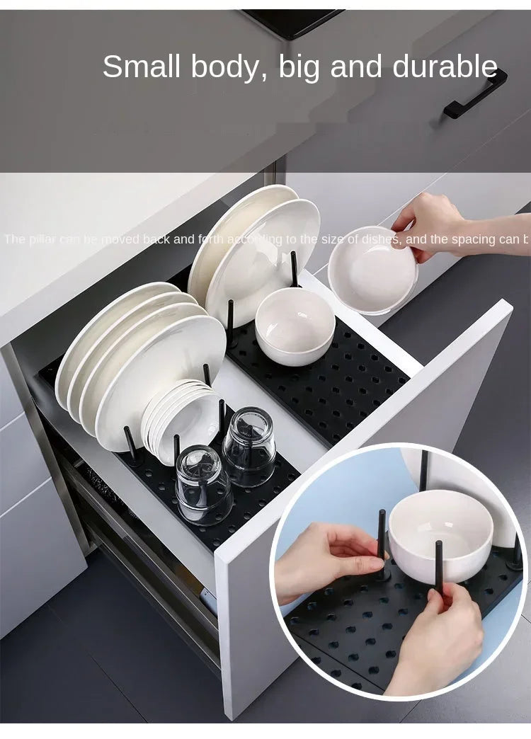 Adjustable Kitchen Sink Dish Drying & Storage Rack