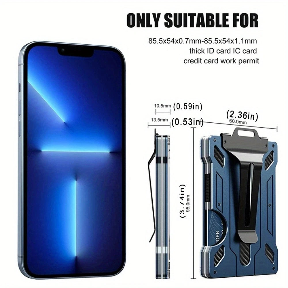 Anti-Theft Aluminum Alloy Work Card & ID Holder