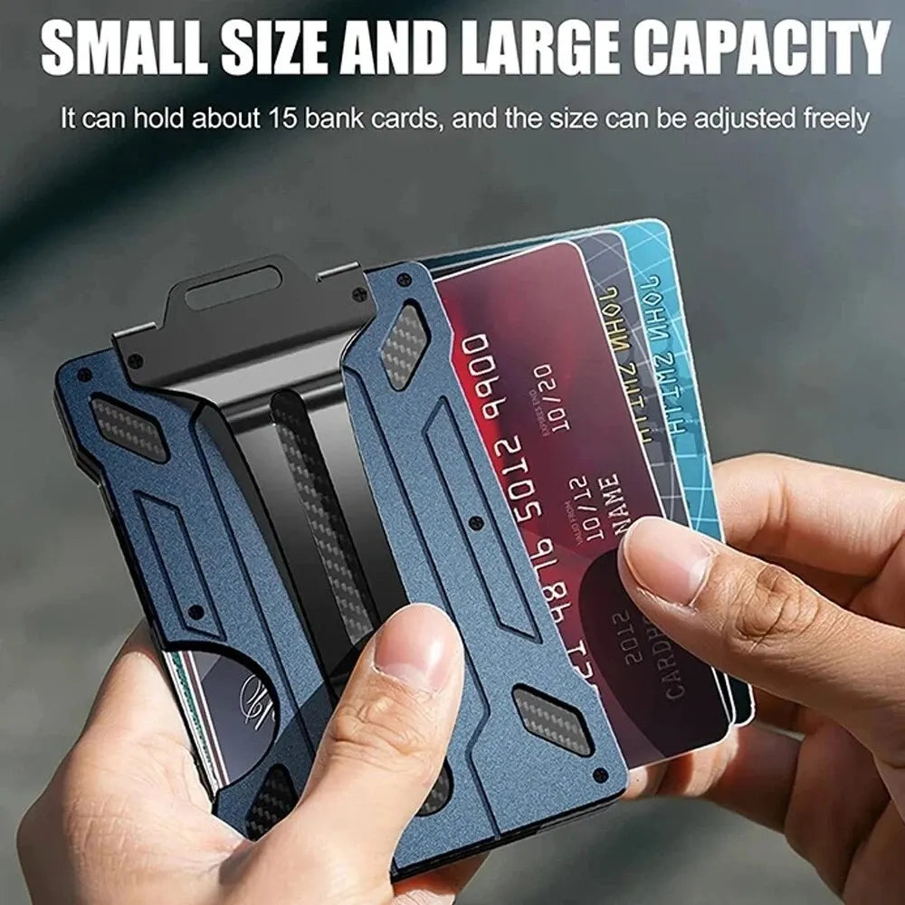 Anti-Theft Aluminum Alloy Work Card & ID Holder