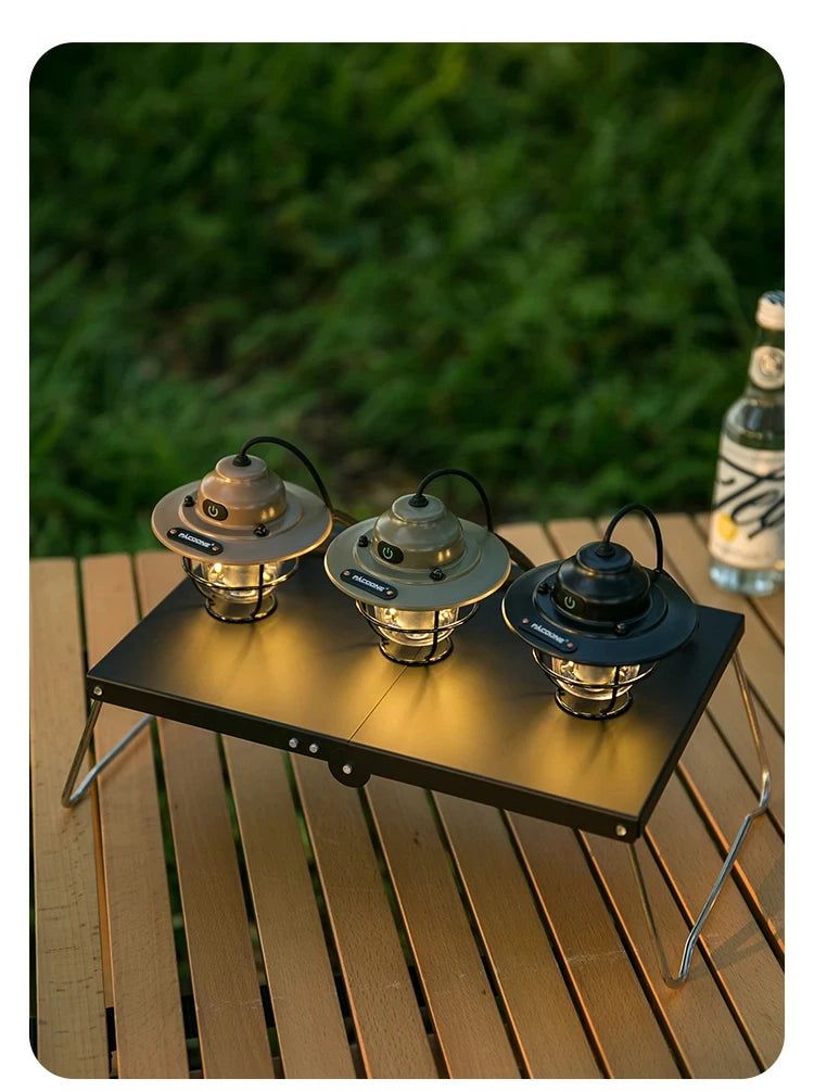 Modern Outdoor Camping Lamp – Dimmable Rechargeable Lantern