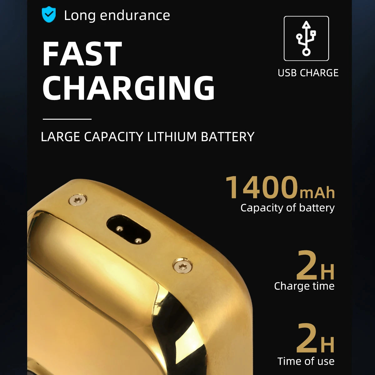 2-in-1 Electric Shaver & Hair Trimmer for Men KM-2028