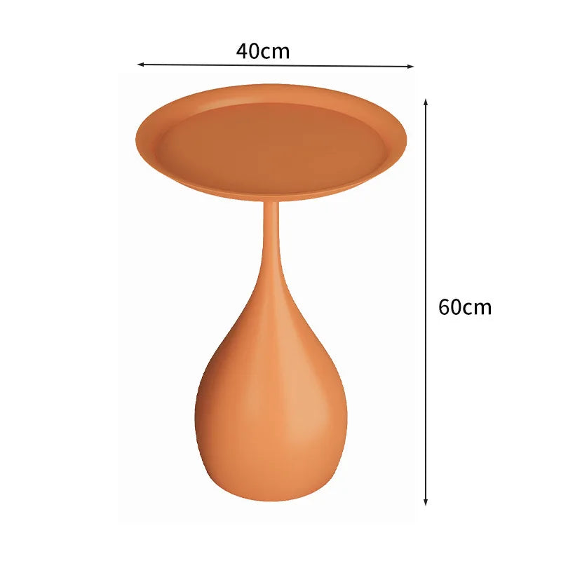 Simple Modern Wrought Iron Coffee Table Living Room Household Round Coffee Table Combination Creative Small Apartment Side Table