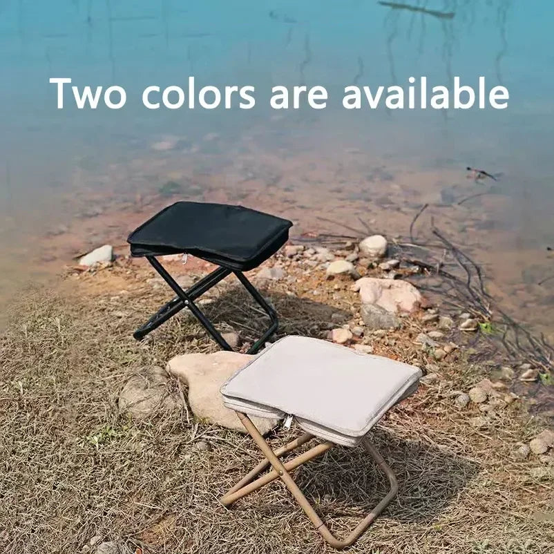 Portable folding stool, foldable hand-held camping stool, special folding stool for camping and fishing outdoors
