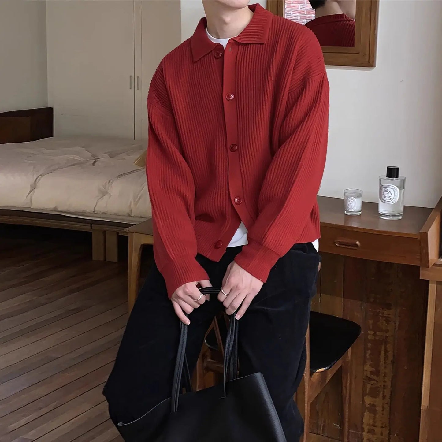 Men’s Winter Casual Long Sleeve Cardigan