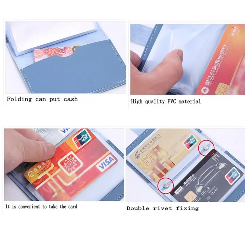PU Leather Card Holder Wallet – 26 Slots RFID Blocking