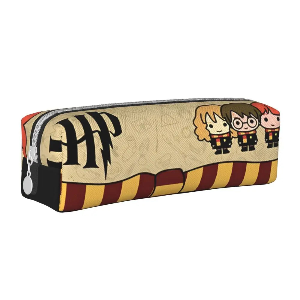 Harrys Potters Magic School Pencil Case Pencil Box Pen for Student Large Storage Bag Students School Gifts Stationery