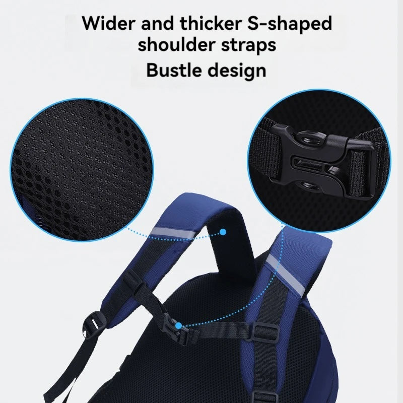 New Elementary School Students Schoolbag Boys 1-3-6 Grades 6-12 Years Old Lightweight Leisure CHILDREN'S Shoulder Bag Large Capa