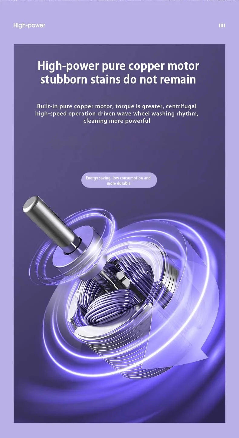 8L Portable Folding Mini Washing Machine