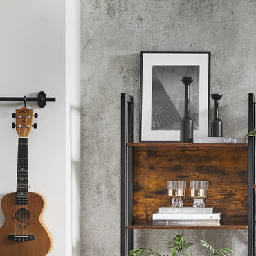 VASAGLE Bookcase, Bookshelf with 14 Shelves, Metal Frame, Shelf Unit for Living Room, Home Office, Industrial Style