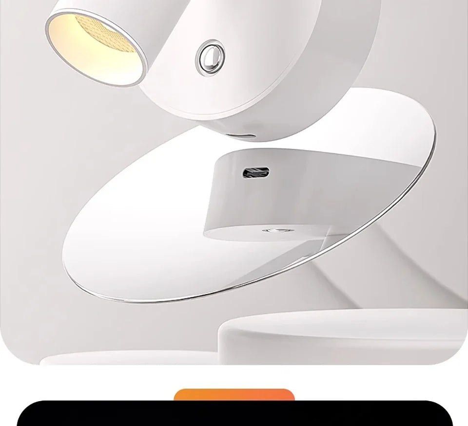 Xiaomi Youpin LED Lamp Household Magnetic Wall Lamp Wireless Rechargeable Movable No Punching Bedroom Bedside Reading Lamp NEW