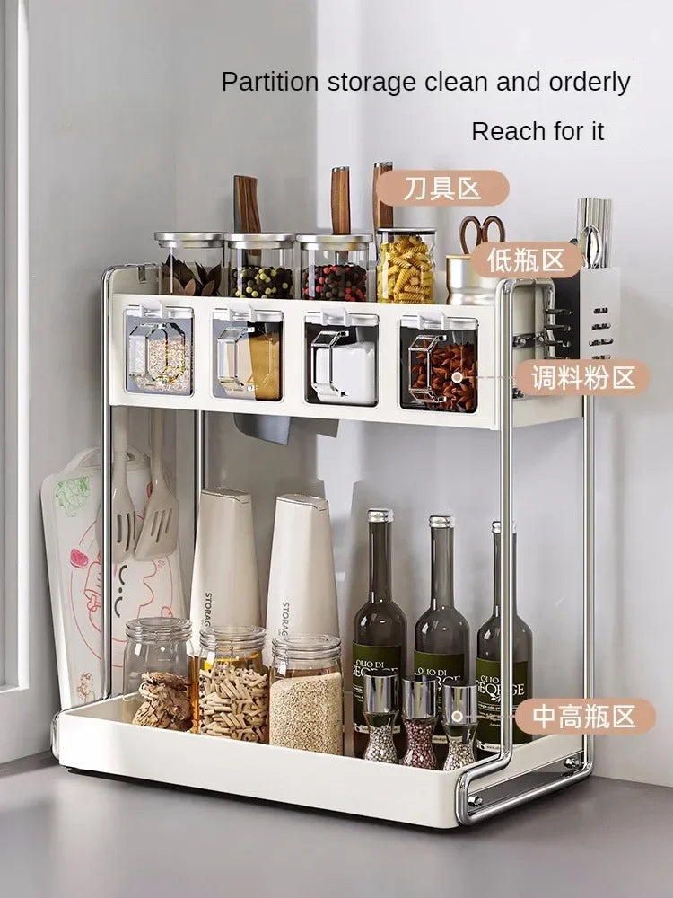Multi-Functional Kitchen Seasoning & Storage Rack