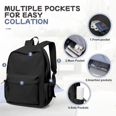 School backpack for Girl, Aesthetic Backpack for Women Cute Bookbag Preppy College Casual Lightweight Laptop Backpack Anti theft